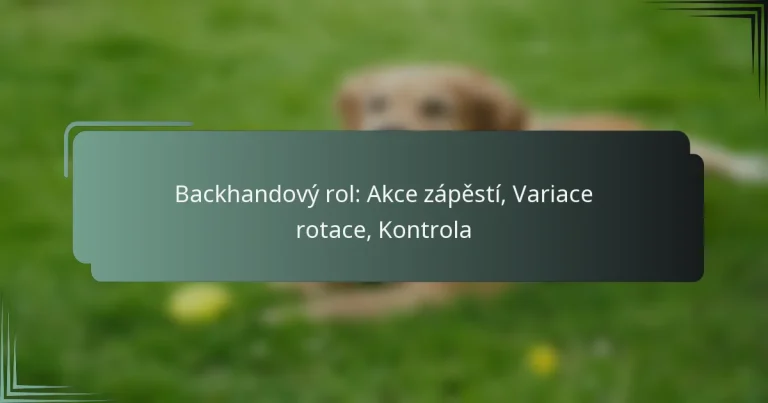 Backhandový rol: Akce zápěstí, Variace rotace, Kontrola